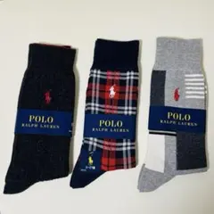 POLO RALPH LAUREN ソックス 靴下 3足 スピーマ綿 ウール
