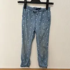 GAP ハート柄デニムパンツ 110cm