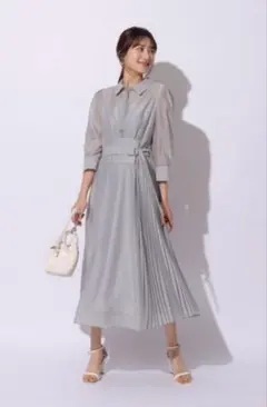 Rirandture シアーシャツワンピース　XS グレー