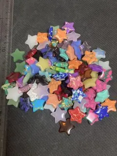 星型ストーン　人工石　加工済　天然石　研磨　20mm クリスタル　大量