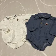 デニムロンパース