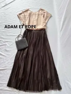 アダムエロペ ADAM ET ROPE ツイルTブラウス　半袖　トップスのサムネイル