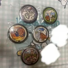 ポケモン ポケふた 缶バッジ 3個 他ステッカーセット - メルカリ