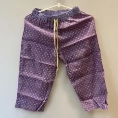 レディース　紫色 水玉模様 長ズボン