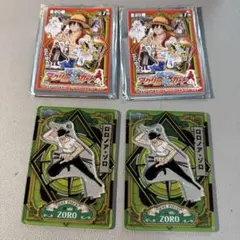 【廃盤】ワンピース 大判カード ゾロ＆バギー 2枚セット 廃盤】ワンピース 大判カード ゾロ＆バギー 2枚セット - メルカリ