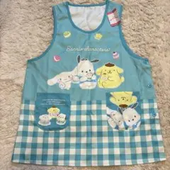 ☆大きいサイズ☆ サンリオ　水色　エプロン 3L〜4L 新品　保育士