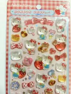 正規品　ボンボンドロップシール　ハローキティ　赤