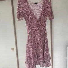Sinequanone 花柄 カシュクールワンピース 半袖　フランス製のサムネイル
