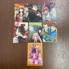 ❶ワンピースなど　ナツコミ特製ダブルステッカー　7枚　まとめ　※バラ売り不可