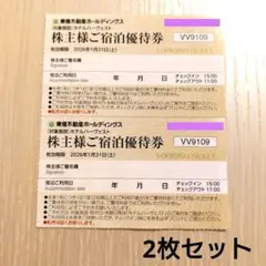 東急不動産 株主宿泊優待券 東急ハーヴェスト 東急ハーベスト 2枚セット