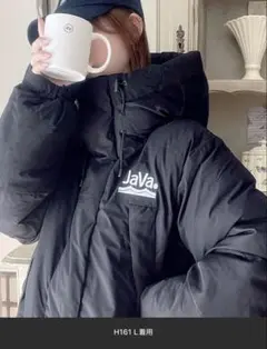 【新品未使用】JaVa ブラックダウンジャケット　S