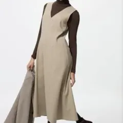 ブラッシュドジャージーワンピース ロングワンピース