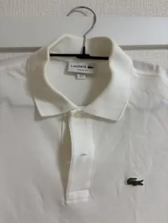 LACOSTE ホワイト ポロシャツ US S