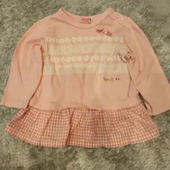 Hot Biscuits ピンク 長袖 トップス 80cm