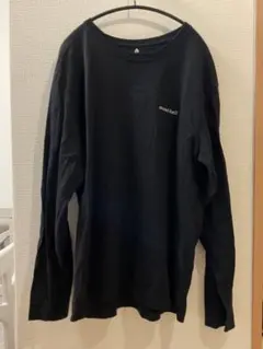mont-bell ブラック長袖カットソー