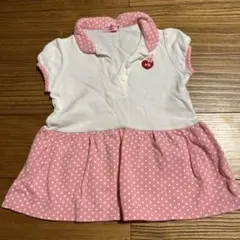 HB ドット柄ポロシャツ 80㎝