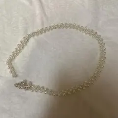 パールビーズ 蝶モチーフ 帯留め