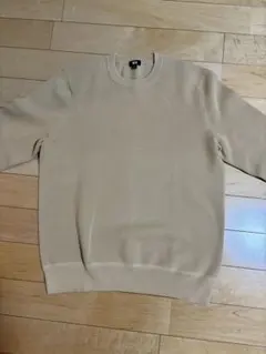 ウォッシャブルミラノリブクルーネックセーター XL ベージュ【値段交渉可】