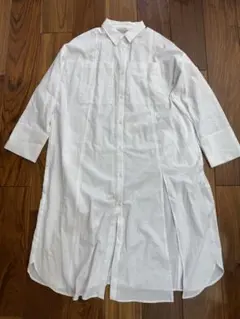 【美品】ページボーイ PAGEBOY シャツワンピース 長袖 サイドスリットのサムネイル