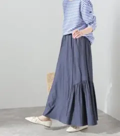 ☘️SLOBE IENA スローブイエナ ネイビー ロングスカート Mサイズ