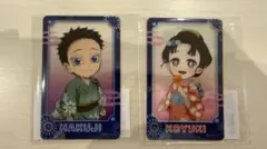 鬼滅の刃 花火大会2025 狛治と恋雪 D賞 アクリルクリアカード 狛2点セット