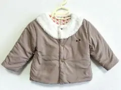 ベージュ ファー付きアウター 90 子ども服　Rag Mart