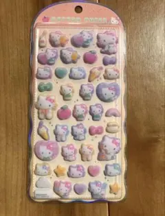 コットンパフィーシール　キティー　正規品　サンリオ