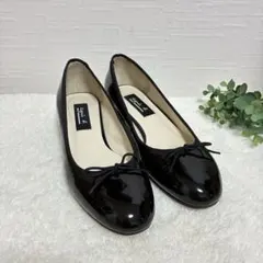 agnes b. エナメル パンプス ブラック 22.5cm