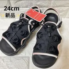 ✨新品✨希少✨NIKE エアマックスココサンダルブラック　ピンク　24cm