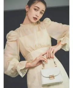 dazzlin シアーベールナローワンピース S