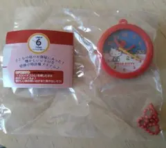 レトロ壁掛け時計風クリップキーホルダー ハローキティ HELLOKITTY