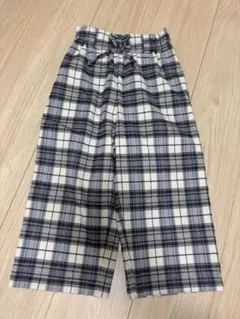 GU チェック柄 ロングパンツ 110サイズ