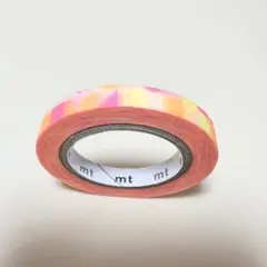 mt廃盤マスキングテープ まるさんかくしかく ピンク 限定サイズ？約6mm 中古