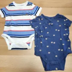 gapbaby ブラナンベア 肌着2点 60cm ストライプ・クマ柄 男の子