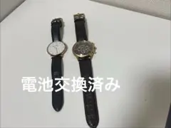 FOSSIL クロノグラフ 腕時計 レザーベルト.DW腕時計セットのサムネイル