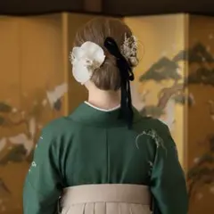 卒業式　髪飾り【金箔付き】　和装　振袖　成人式　袴　胡蝶蘭　数量限定❗️