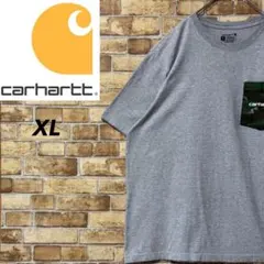 カーハート　Tシャツ　半袖　ビッグシルエット　迷彩　カモフラ　グレー　XL