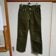 良品‼️Levi's コーデュロイパンツ オリーブ502！