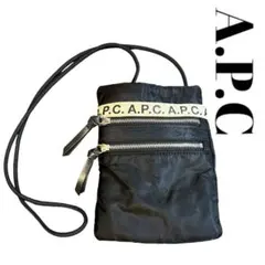 A.P.C　ショルダー　ポーチ　ロゴ　テープデザイン　ナイロン　ミニサイズ