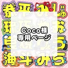 Coco様 専用ページ