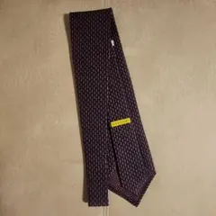 BVLGARI ネイビー レッド 幾何学模様 ネクタイ