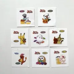 ポケモンパン シール 8枚セット ハロウィン、ウインター