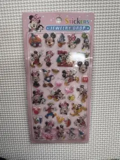 ミッキーミニー ジュエリードロップシール