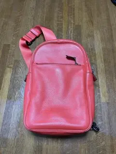COACH コーチ ボディバッグ レッド