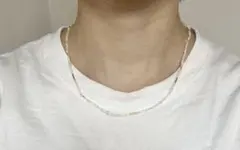 ホワイトビーズ ネックレス