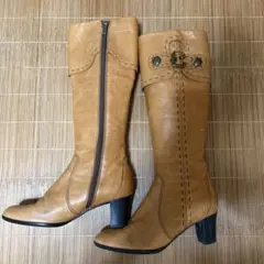 REGAL ベージュレザー ロングブーツ　ウエスタンブーツ アメカジ　y2k