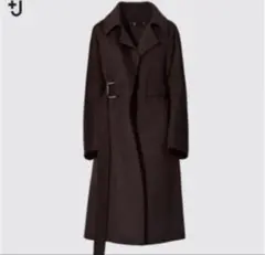UNIQLO +J ジルサンダー カシミヤブレンド ロング　コート ブラウン　L