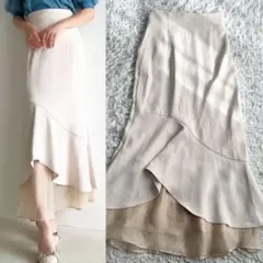 リゼクシー RESEXXY シアードッキングマーメイドスカート アイボリー