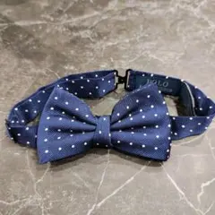 POLO RALPH LAUREN シルク蝶ネクタイ ネイビードットイタリア製