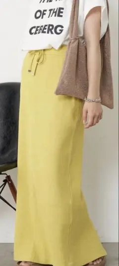 最終値下！チャオパニックティピー リブナロースカート S イエロー